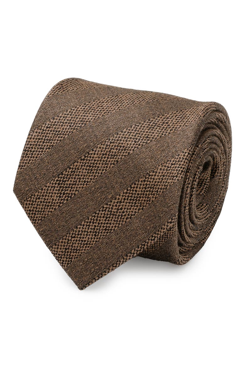 Stripe Linen Tie, Alternate, color, TAN
