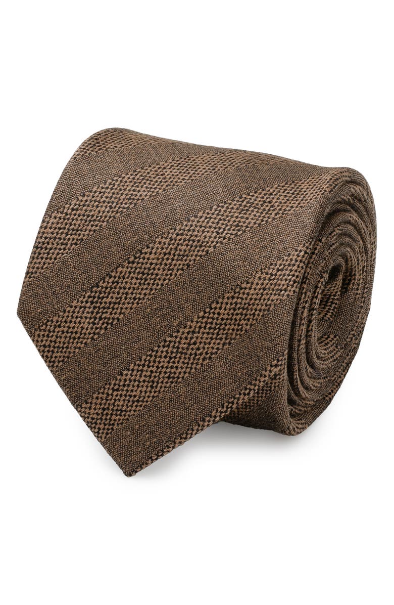 Cufflinks, Inc. Stripe Linen Tie, Alternate, color, Tan