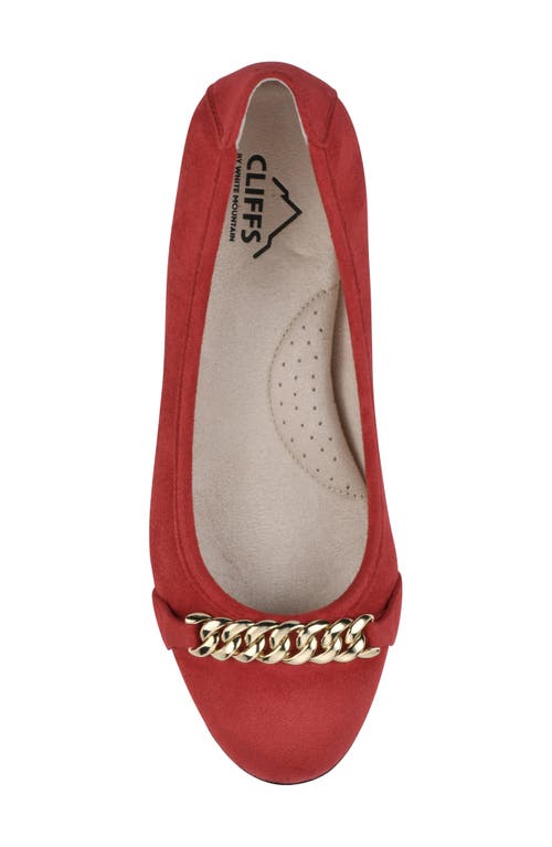 Cliffs By White Mountain White Mountain Charmed Flat In Red Fabric