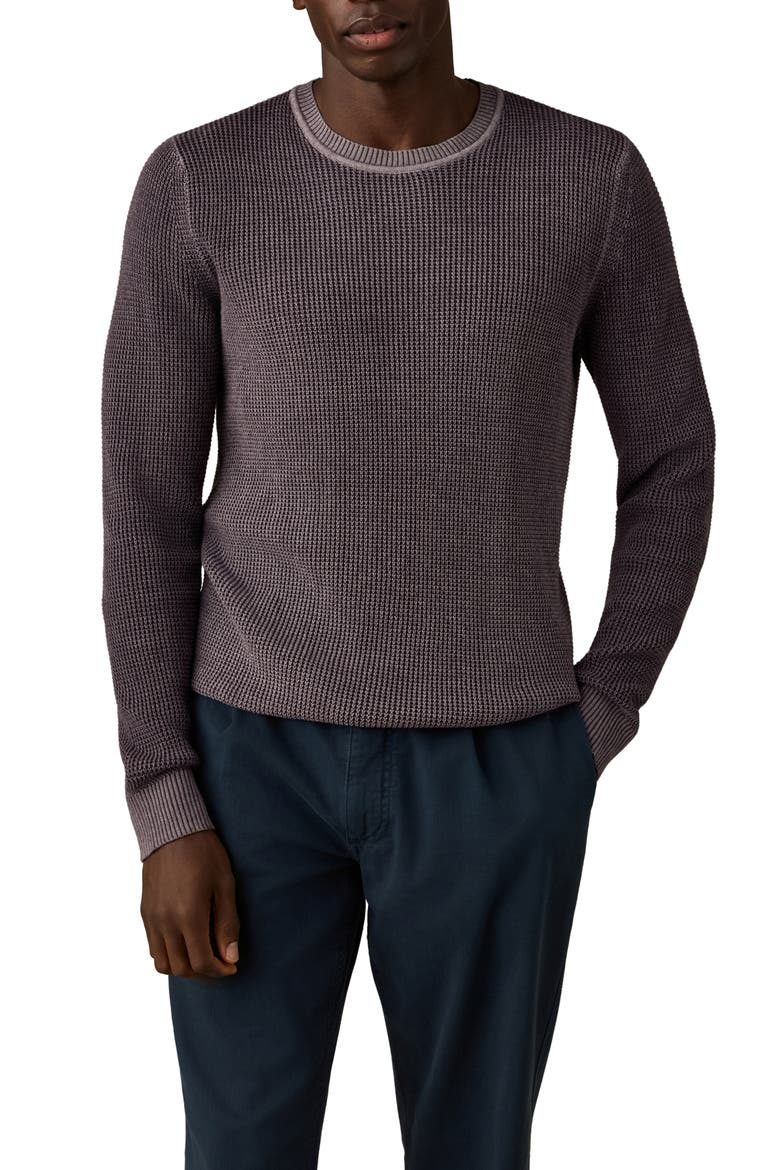 Sunwash Organic Cotton Crewneck Sweater, Main, color, LILAC TWILIGHT