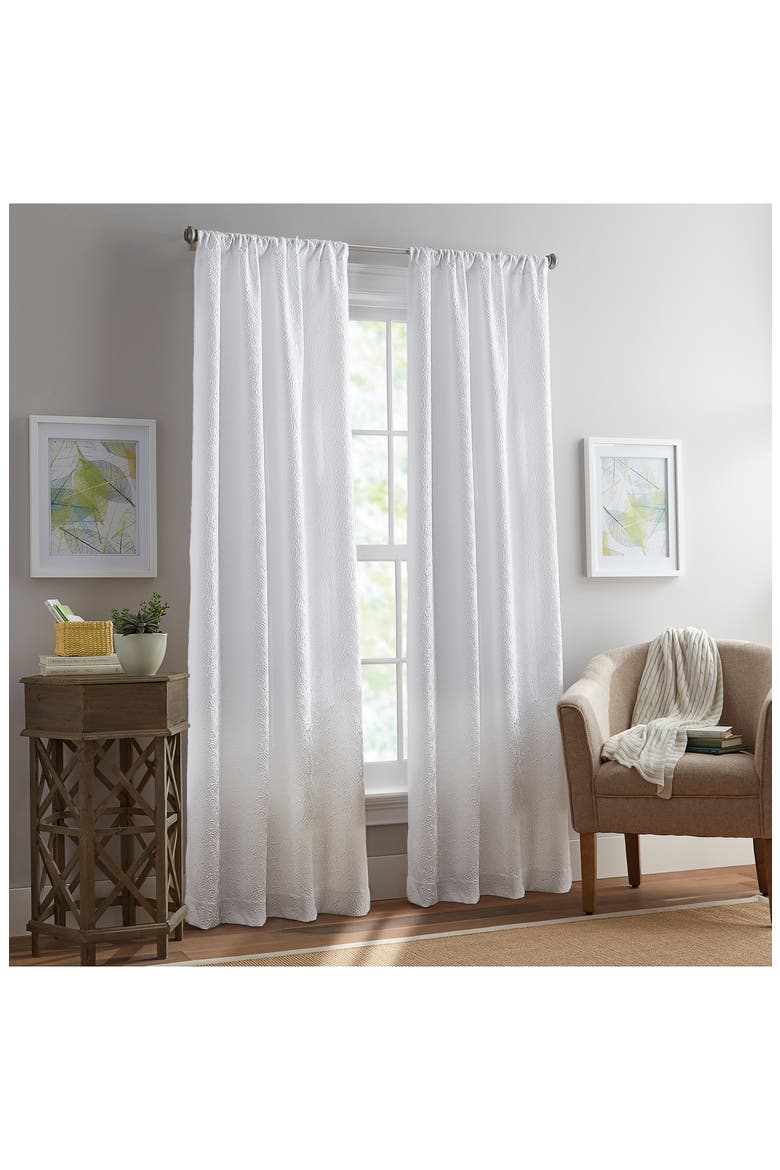 Filigree Set of 2 Curtain Panels, Alternate, color, WHITE