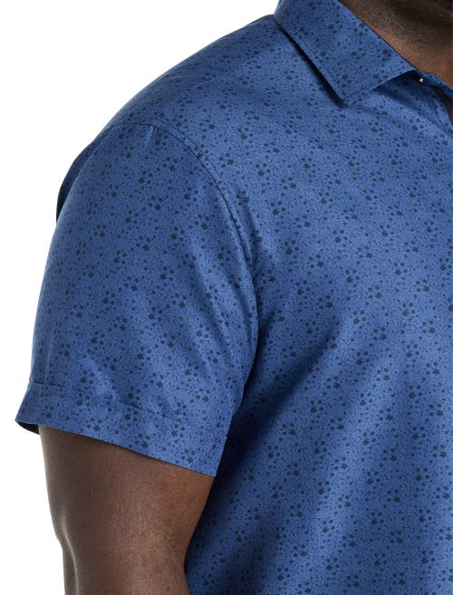 SYNRGY BY DXL SYNRGY BY DXL BIG & TALL TONAL FLORAL MICROFIBER SPORT SHIRT