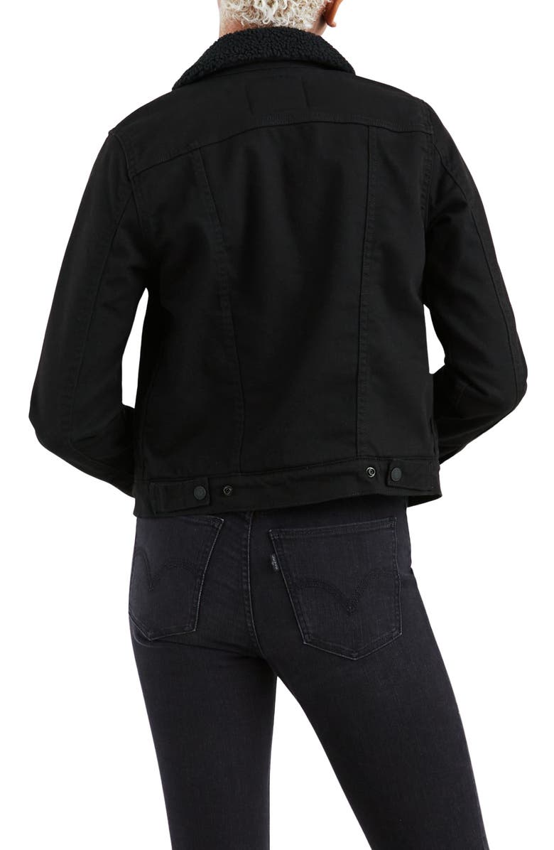 Levi's<sup>®</sup> Original Faux Shearling Lined Trucker Jacket, Alternate, color, 