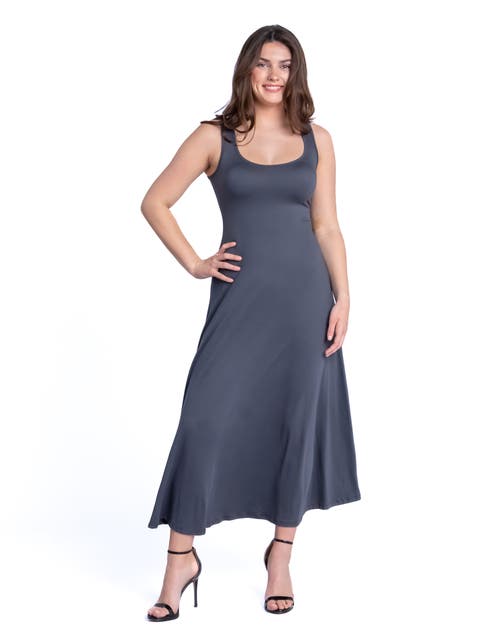 Petites Slim Fit A-Line Sleeveless Maxi Dress