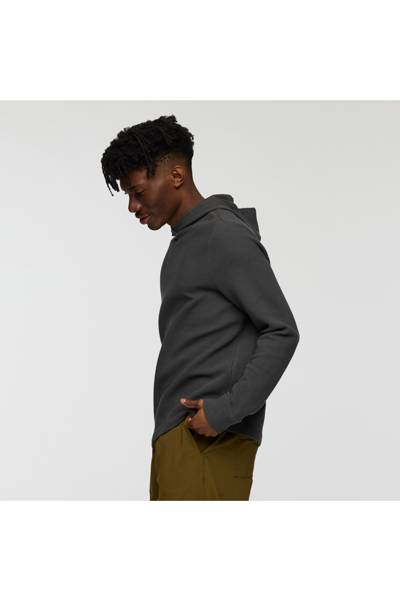 Atajo Long-Sleeve Waffle Hoodie - Men's, Alternate, color, Charcoal