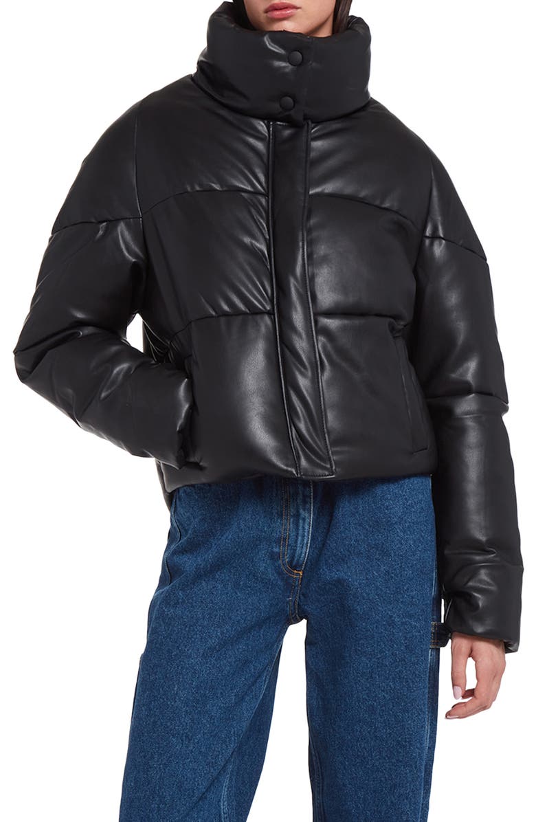 Apparis Jemma Faux Leather Puffer Coat, Main, color,