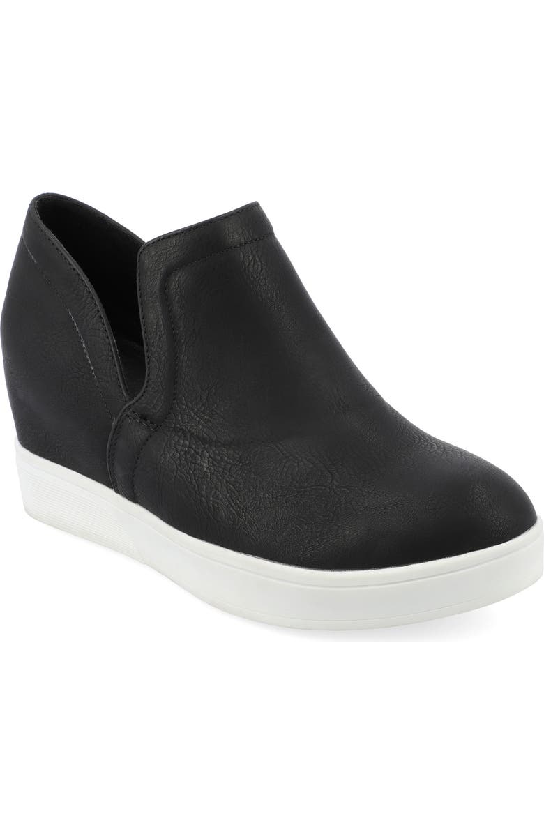 Journee Collection Cardi Wedge Platform Sneaker - Wide Width, Main, color,