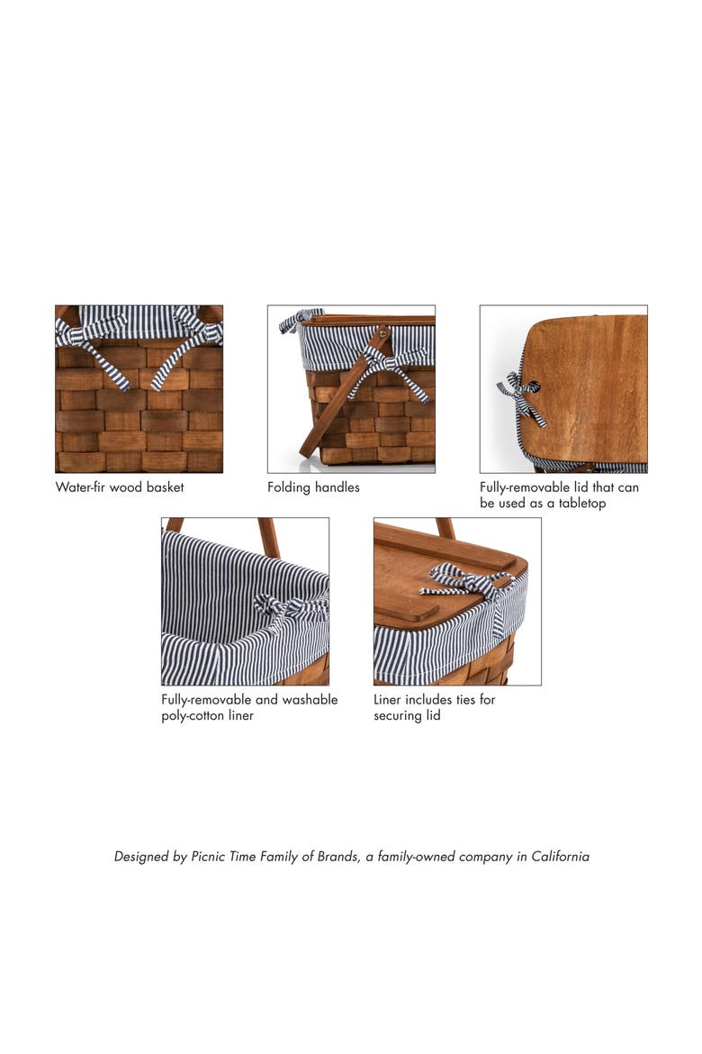 Kansas Picnic Basket, Alternate, color, BLUE