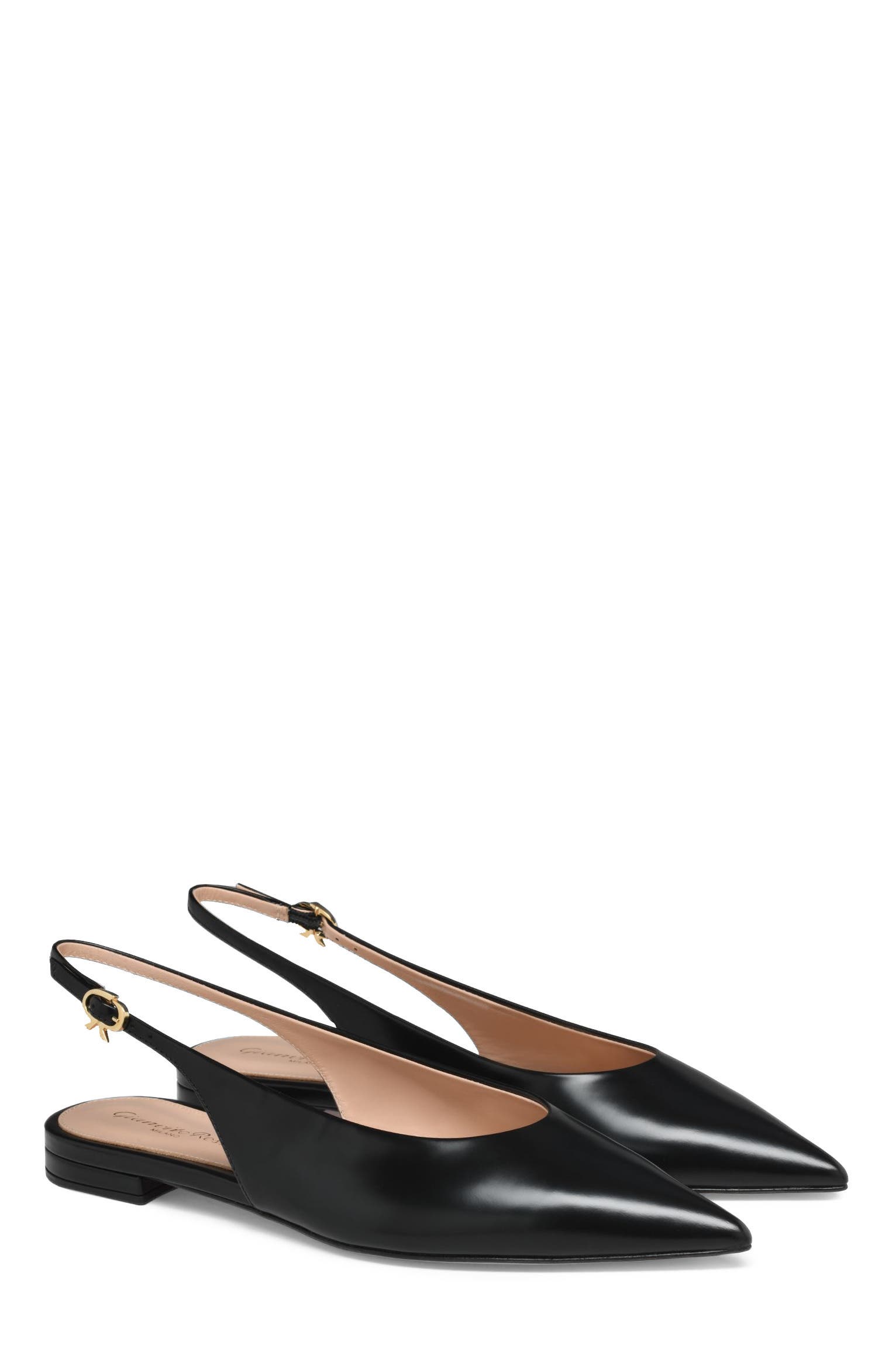 Gianvito Rossi Robbie Sling 05, Alternate, color, Black Patent