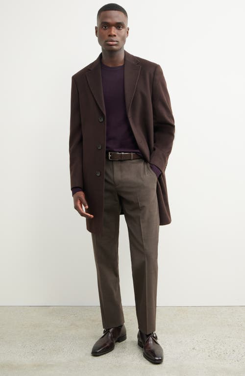 Nordstrom Italian Merino Wool Crewneck Sweater In Purple