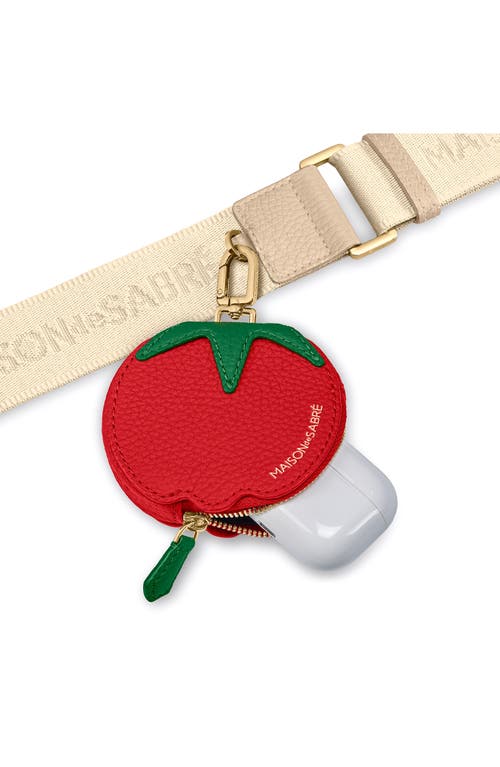 Maison De Sabre The Sabremoji Fruit Coin Purse In Red
