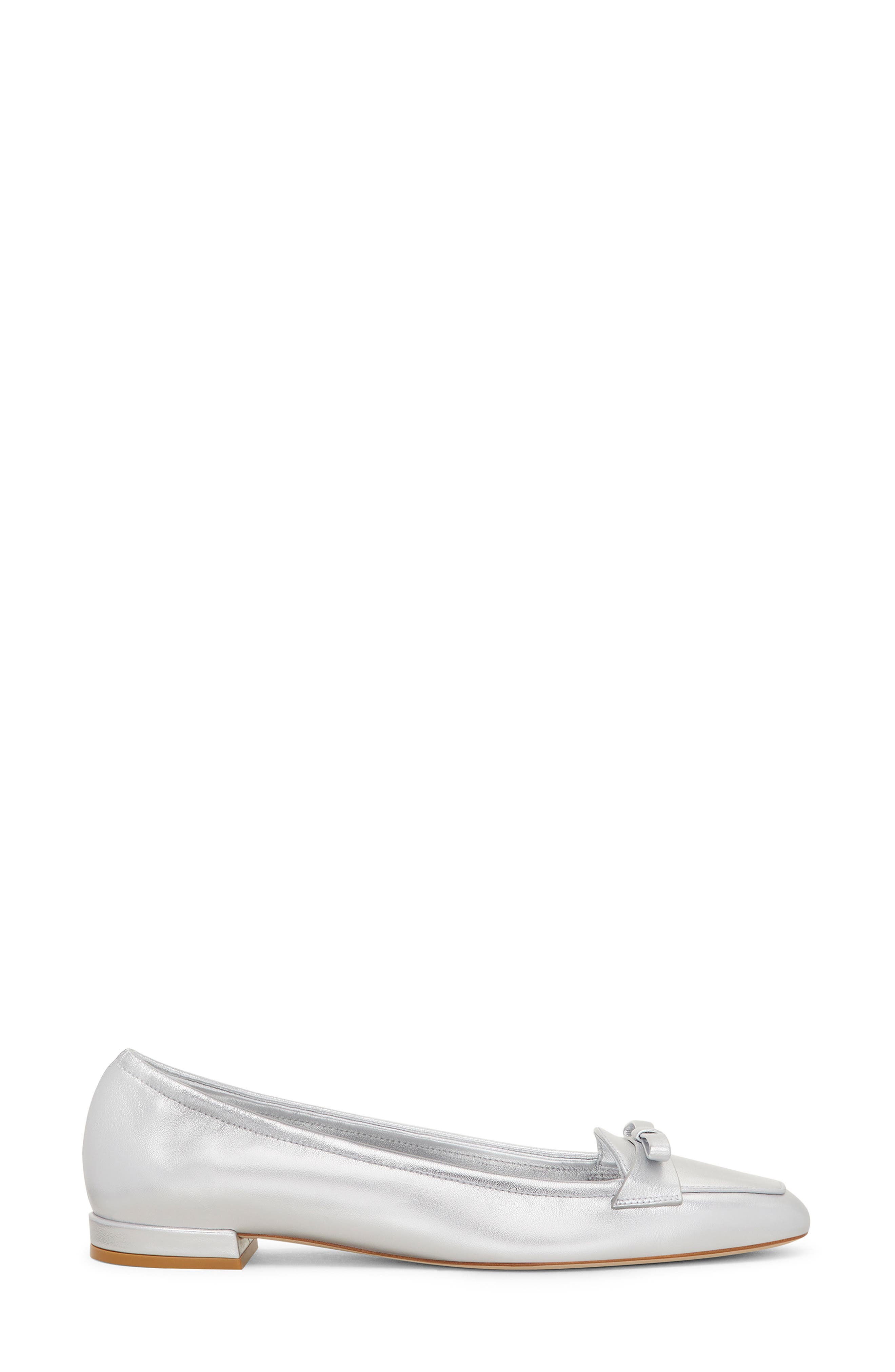 Stuart Weitzman Tully Loafer, Alternate, color, Silver