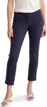 Amanda & Chelsea Amanda Pindot Ponte Knit Slim Pants