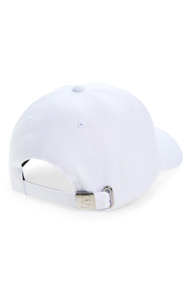 KARL LAGERFELD PARIS Choupette Baseball Hat, Alternate, color, White