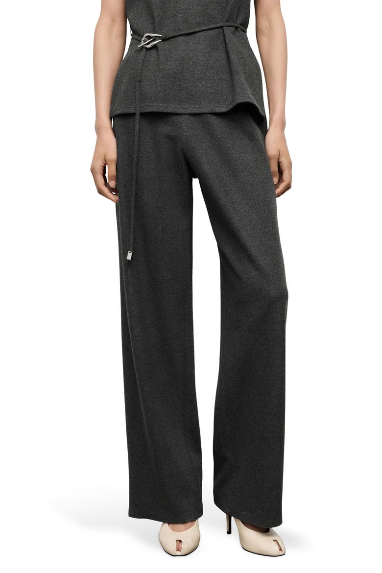 Straight Leg Pull-On Pants, Main, color, MEDIUM HEATHER GREY