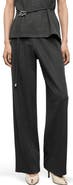 MANGO Straight Leg Pull-On Pants