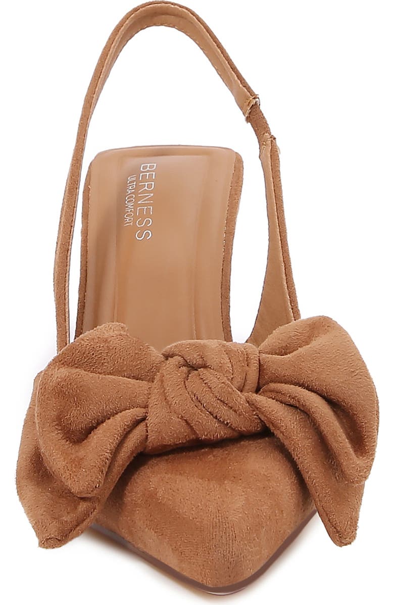 BERNESS Christie Bow Slingback Pump, Alternate, color, Tan