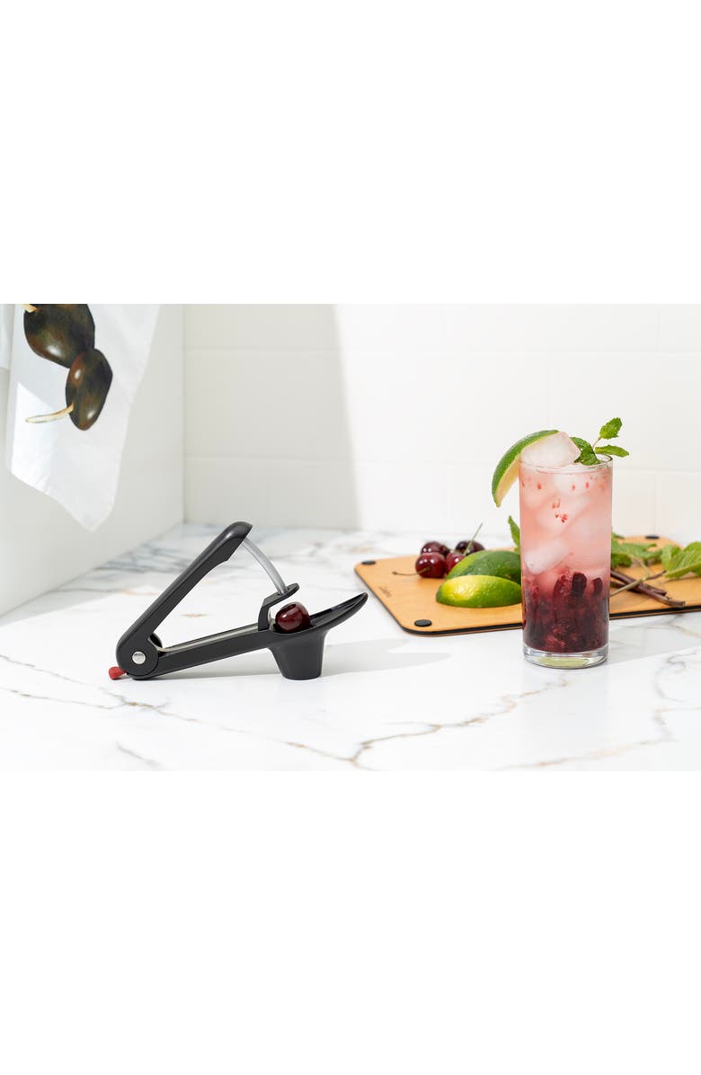CUISIPRO Cherry and Olive Pitter, Alternate, color, Black