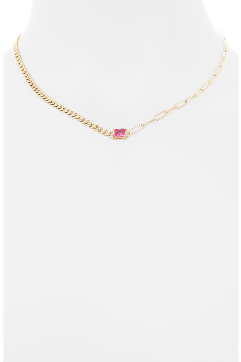 Birthstone Necklace, Alternate, color, YELLOW-JULY