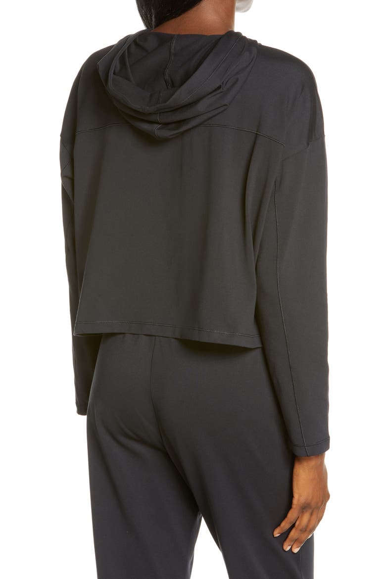 Relaxed Hoodie, Alternate, color, BLACK