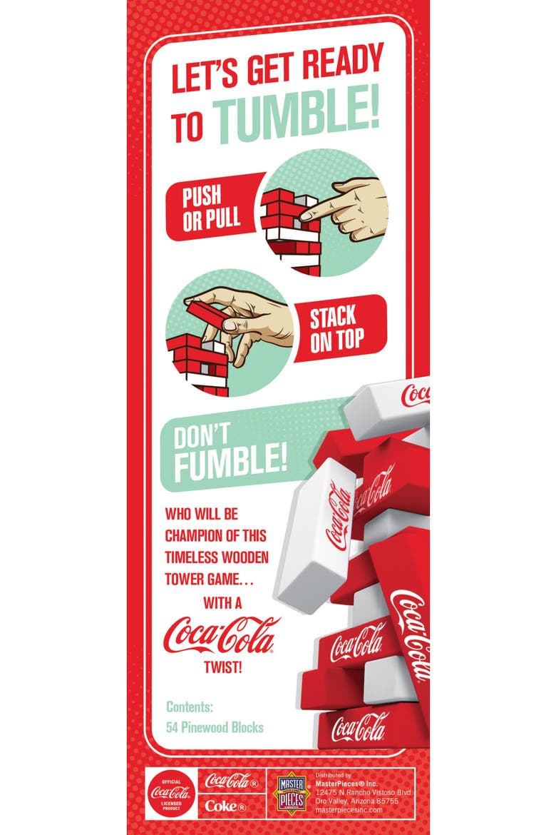 Coca-Cola Tumble Tower, Alternate, color, Multicolor