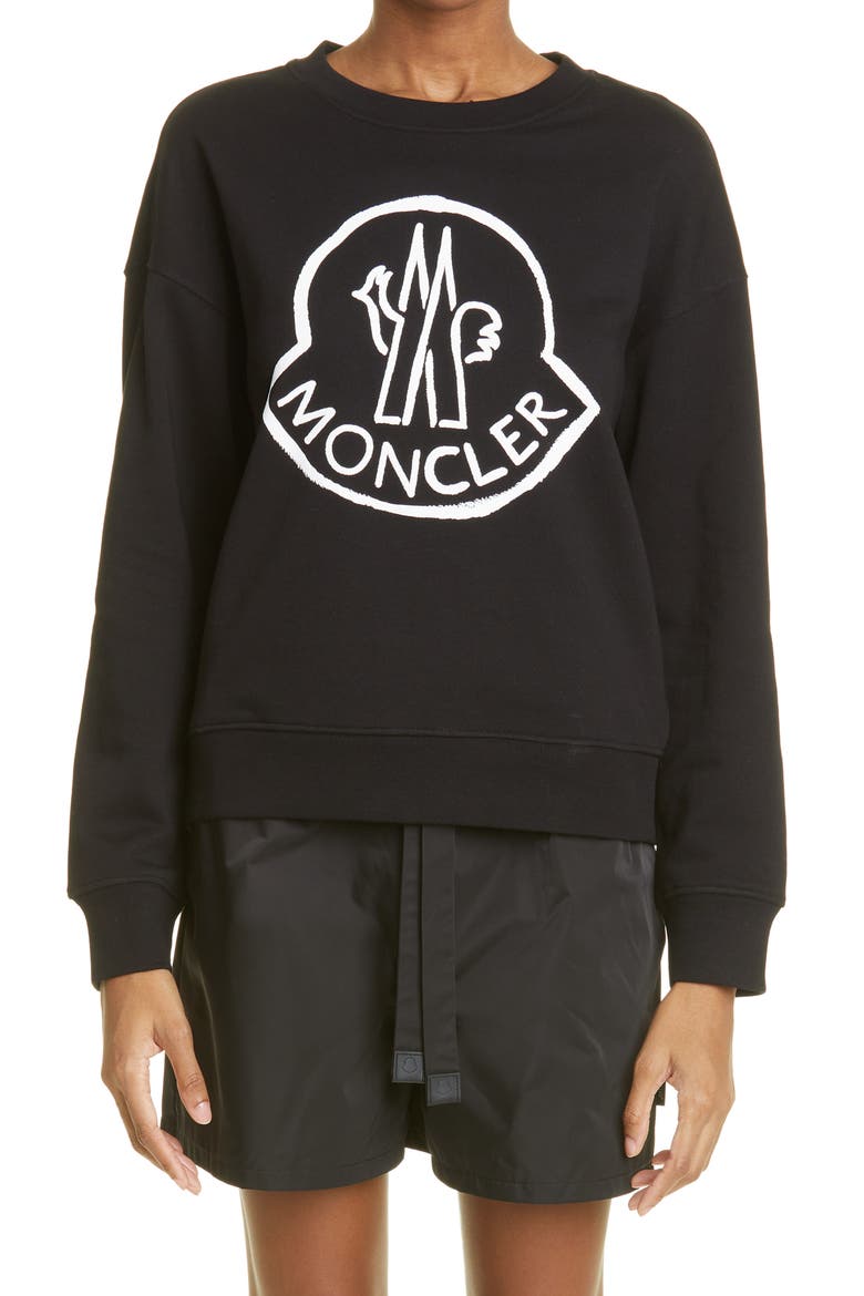 Logo Graphic Sweatshirt, Main, color, 999 BLACK