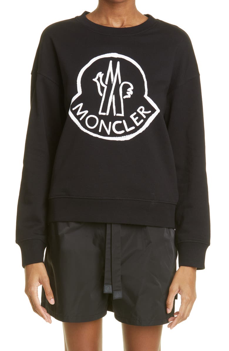 Moncler Logo Graphic Sweatshirt, Main, color, 