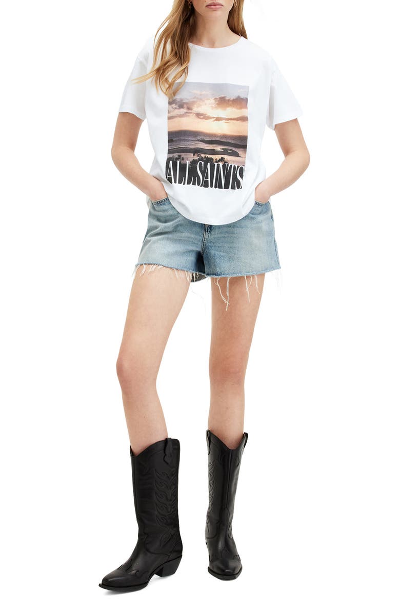 AllSaints Dia Grace Logo Graphic T-Shirt, Alternate, color, 