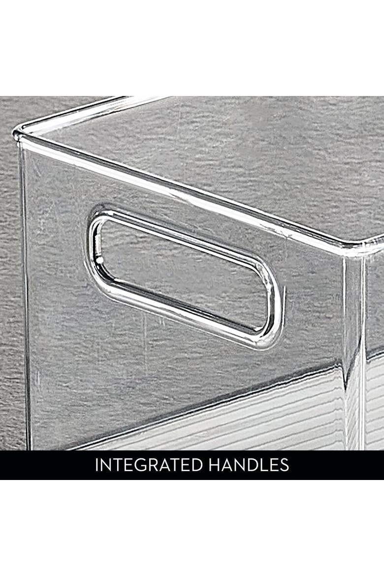 Stackable Fridge Bin - Kitchen Storage Bin for Pantry, Cabinets, or Fridge, Set of 4, Clear, Alternate, color, Clear