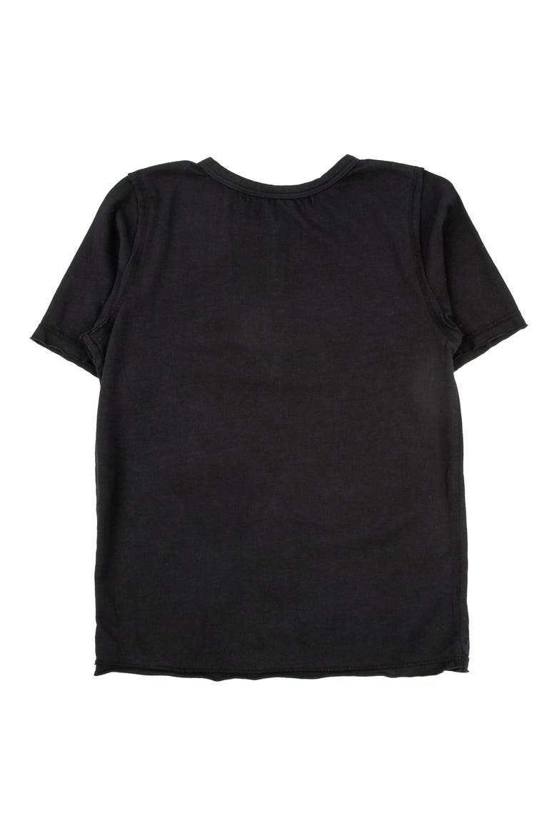 Kids' Pauli Short Sleeve Henley, Alternate, color, BLACK