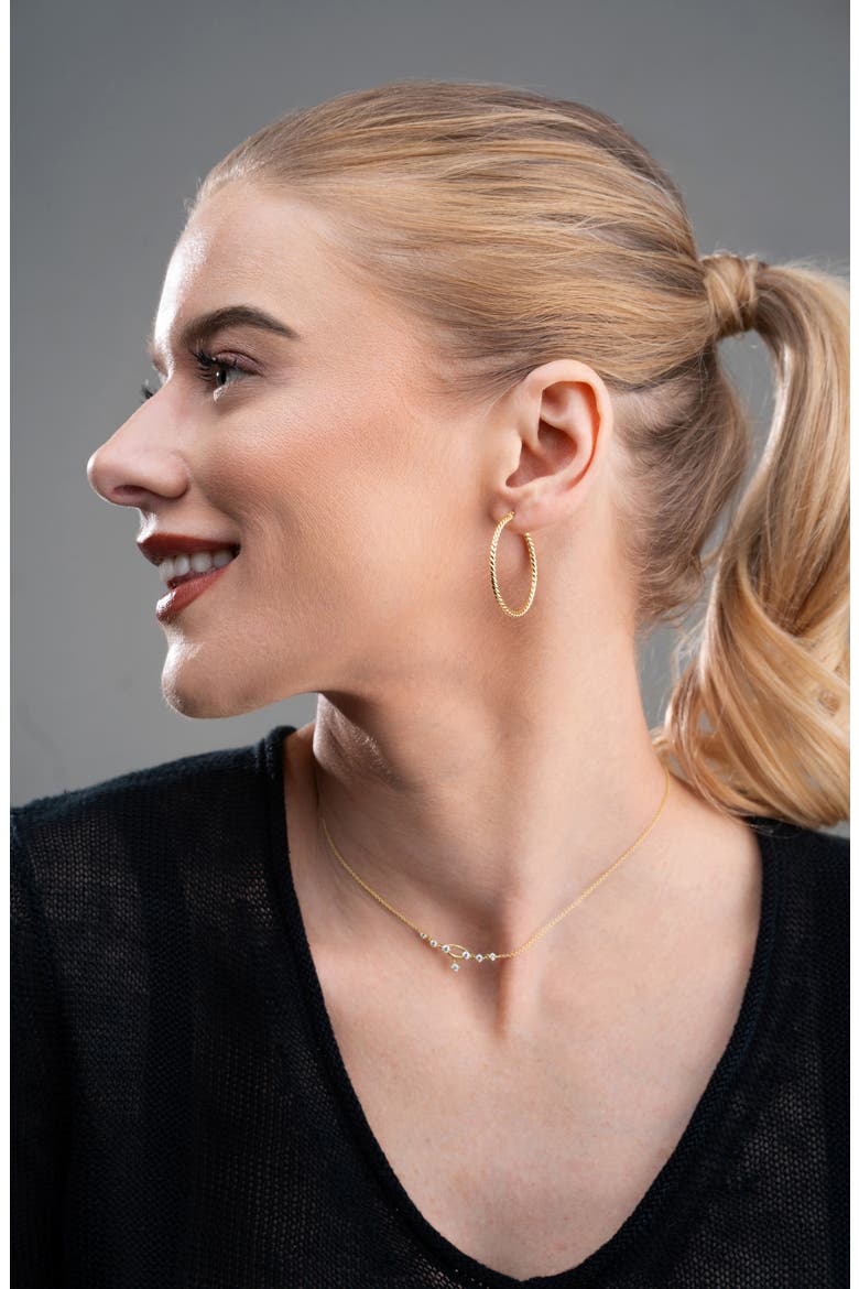14K Gold Hoop Earrings (Nordstrom Exclusive), Alternate, color, 14K YELLOW GOLD