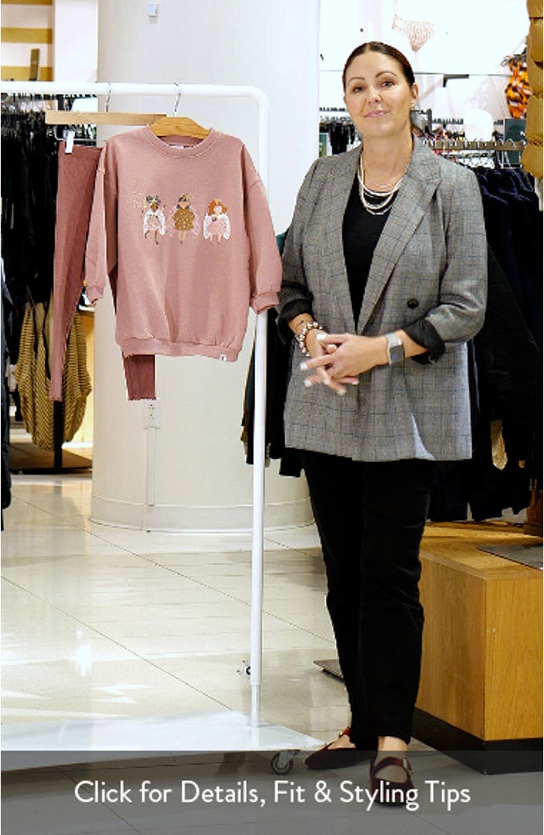 Kids' Fairy Trio Graphic Sweatshirt & Leggings Set, sales video thumbnail