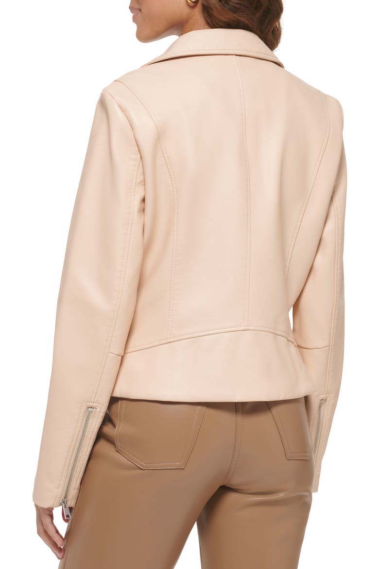 Faux Leather Moto Jacket, Alternate, color, FRAPPE