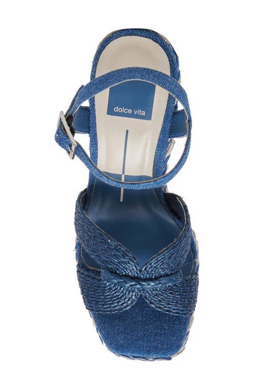 DOLCE VITA DOLCE VITA CALE WOVEN RAFFIA PLATFORM SANDAL