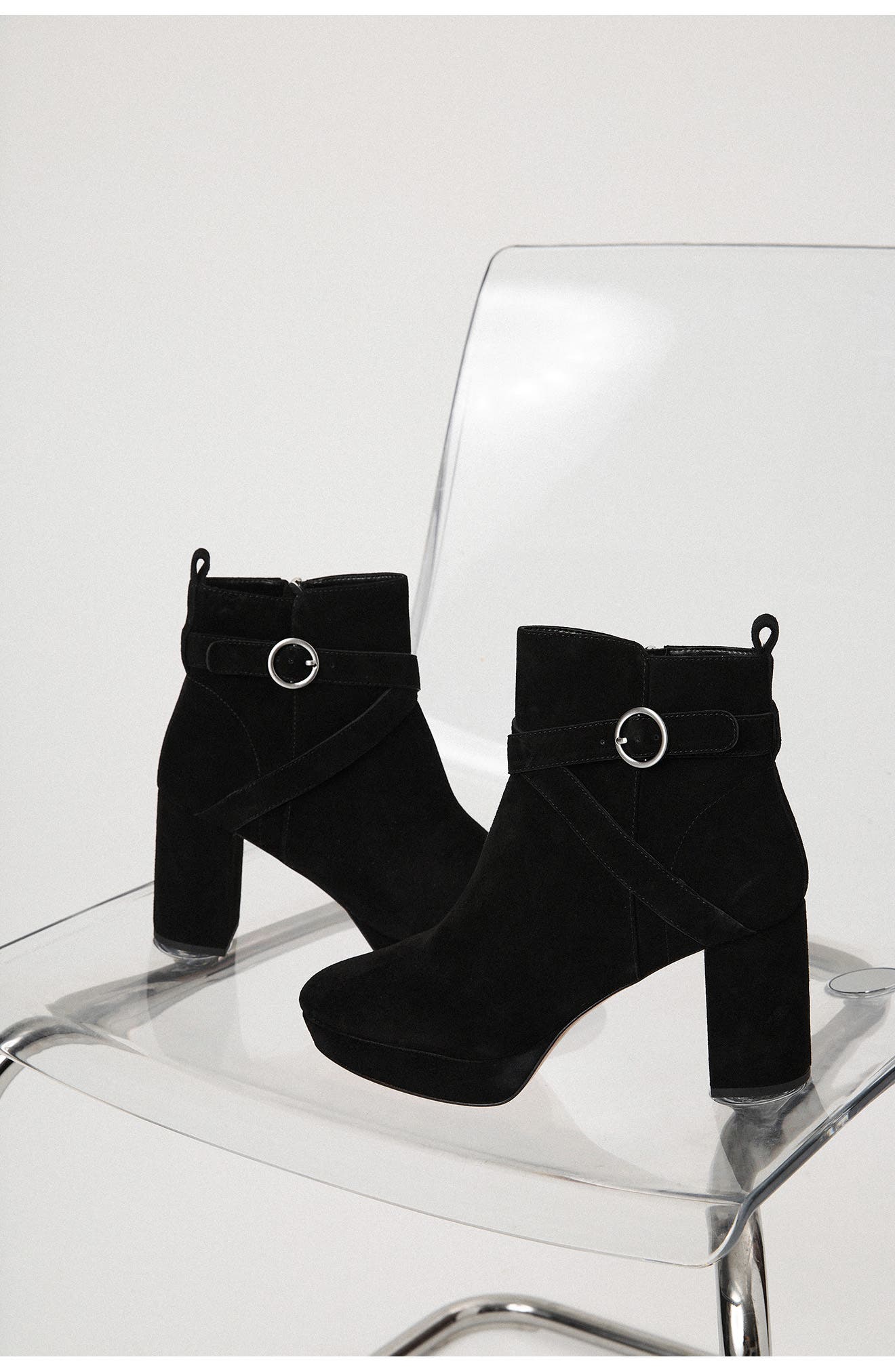 Pelle Moda Leyton Platform Bootie, Alternate, color, Black