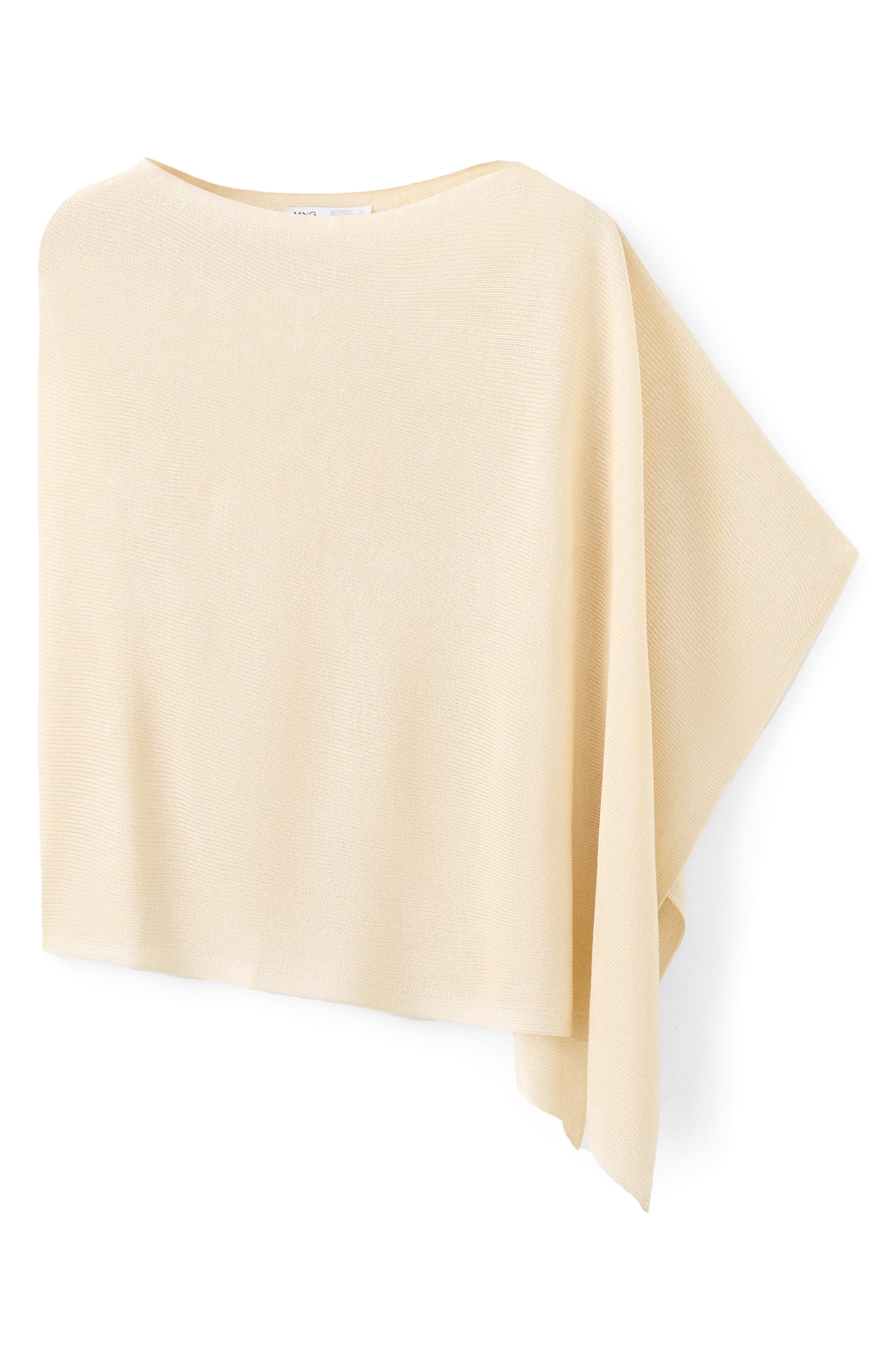 Raul Asymmetrical Hem Knit Cape