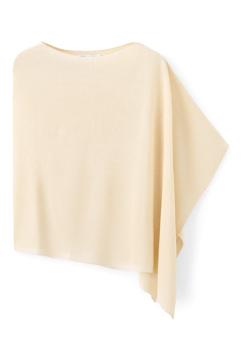 Raul Asymmetrical Hem Knit Cape, Main, color, PASTEL YELLOW