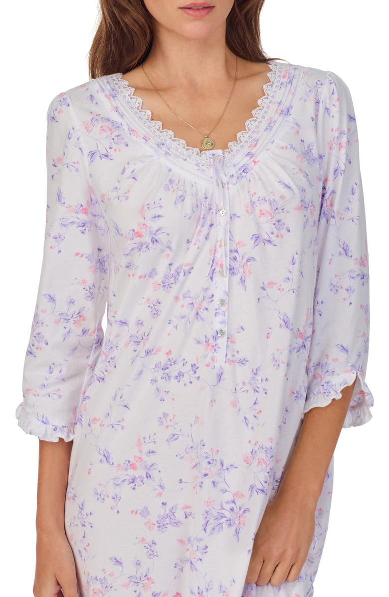 Eileen West Cotton Jersey Ballet Nightgown, Alternate, color, 