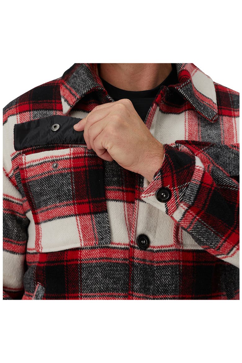 Buffalo Plaid Check Shirt Jacket, Alternate, color, RED