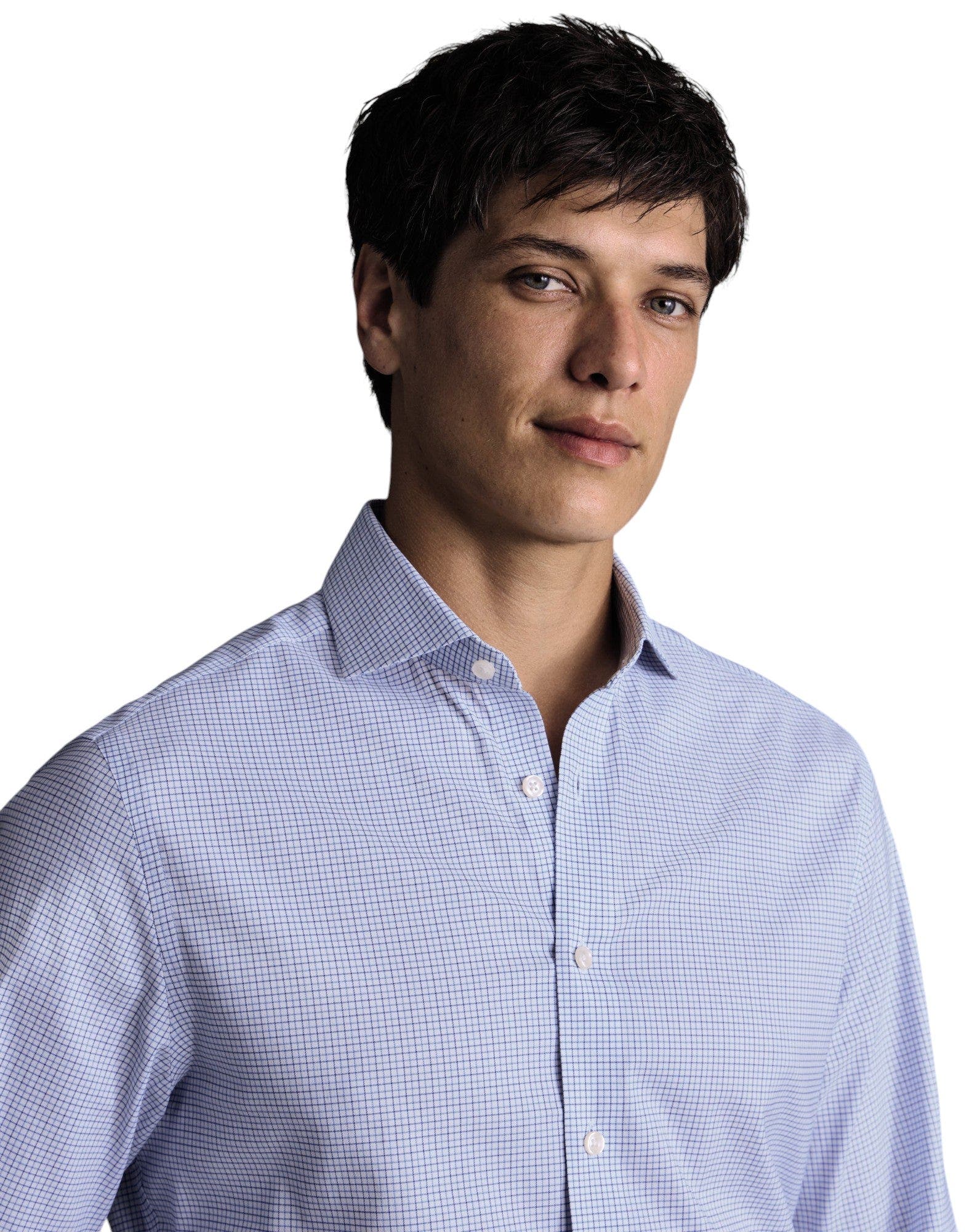Non-iron Performance Check Slim Fit Shirt - image 2