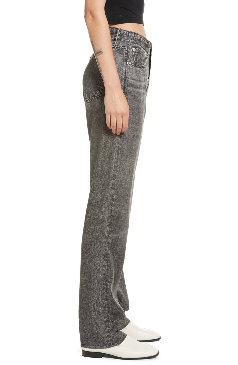 rag & bone Liquid Alex High Waist Straight Leg Jeans, Alternate, color,