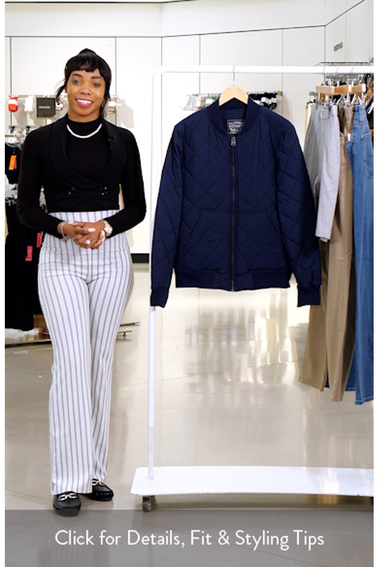 Quilted Bomber Jacket video