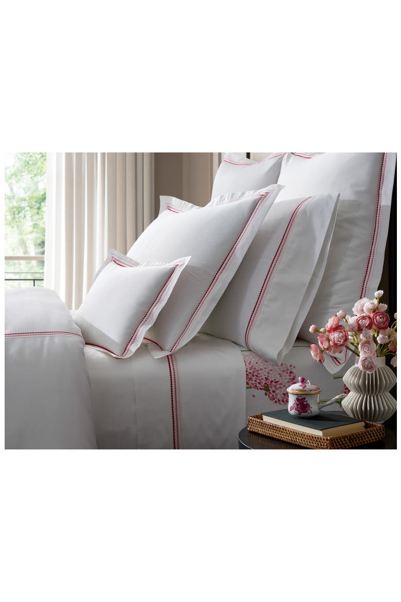 Set of 2 Amara Triple Pearl Embroidered Cotton Pillowcase, Alternate, color, PARADISE