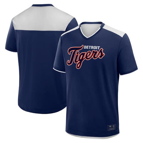 Men's Fanatics Navy Detroit Tigers Walk Off V-Neck T-Shirt