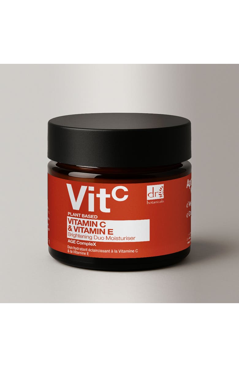 DR BOTANICALS Vitamin C 1% 
Vitamin E Brightening Duo Moisturiser 60ml, Main, color, White