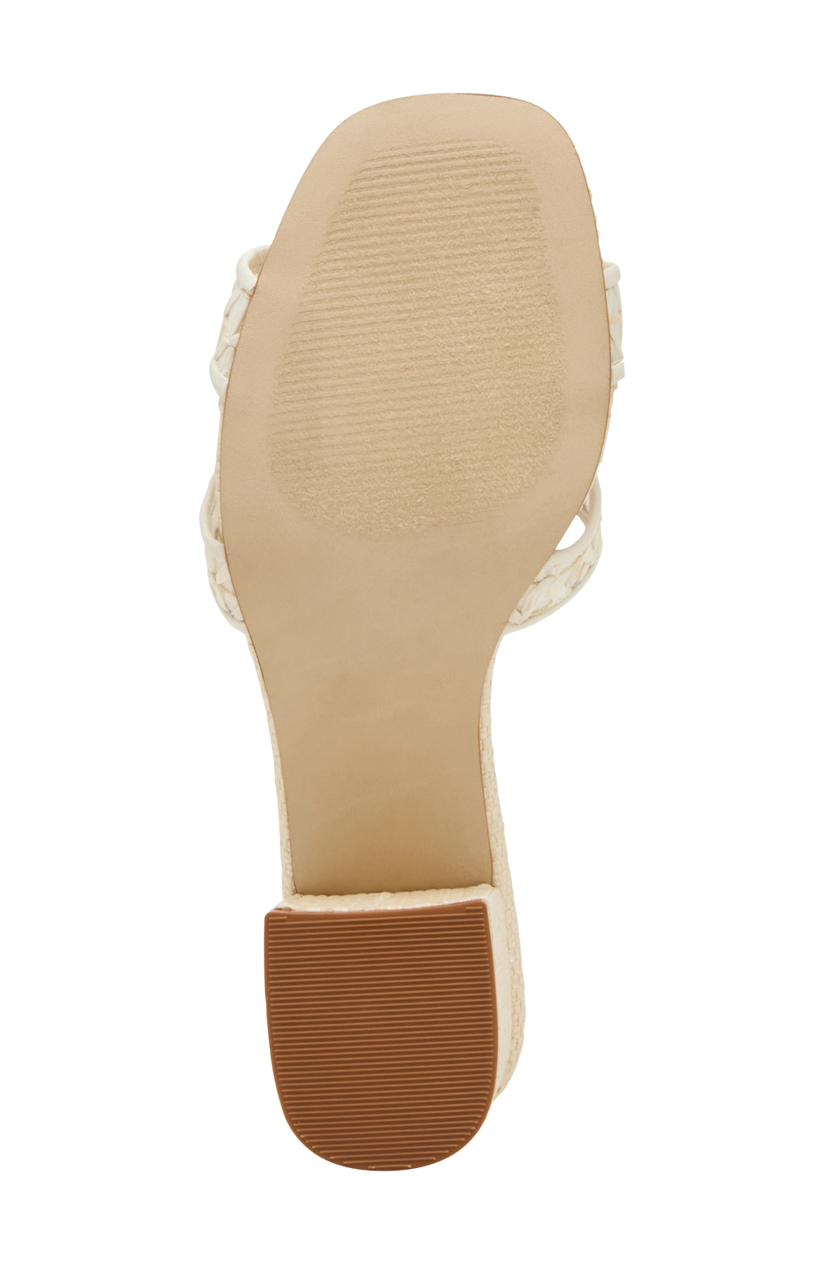 Steve Madden Hydie Block Heel Sandal, Alternate, color, Bone Raffia