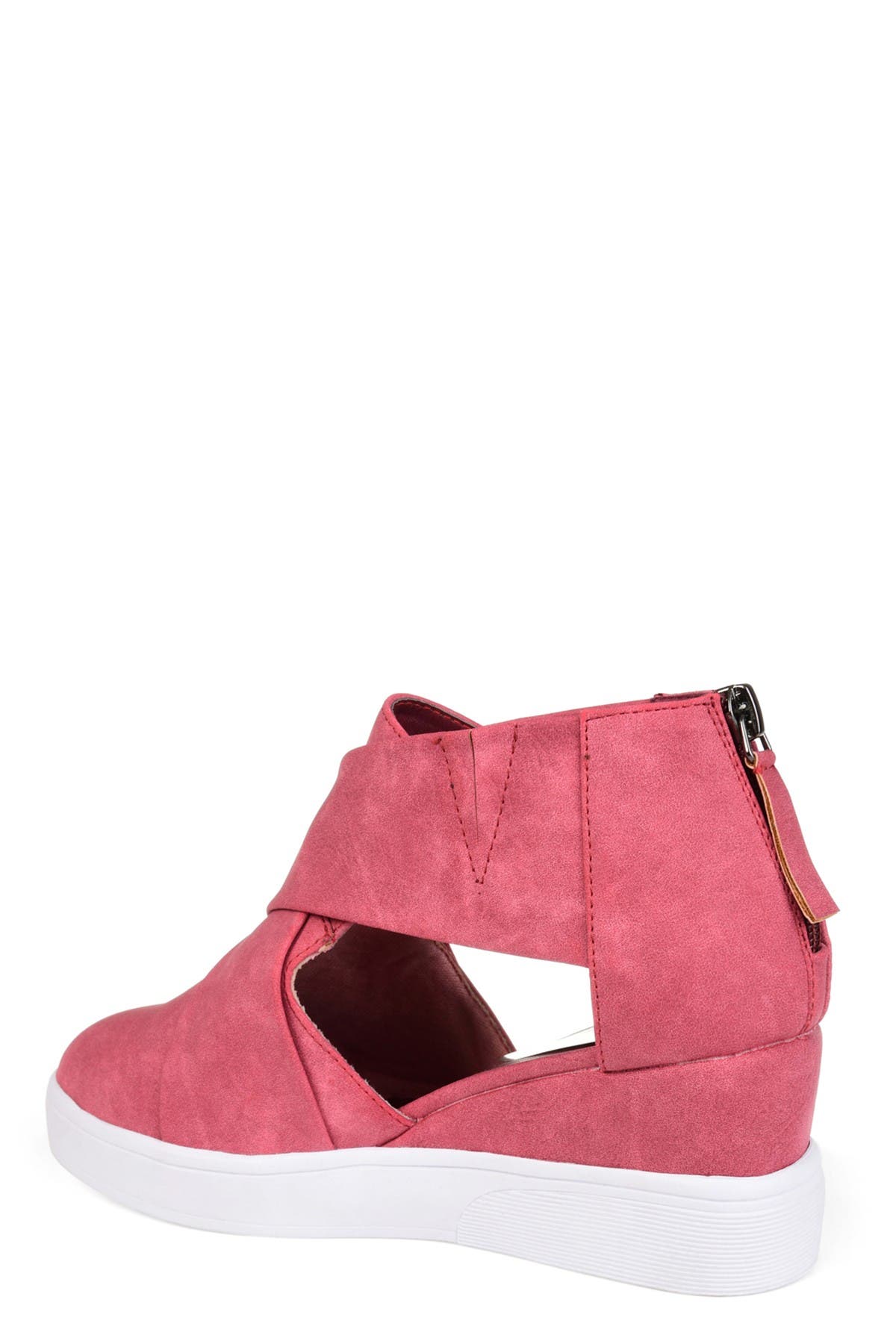 JOURNEE Seena Crossover Platform Wedge Pump, Alternate, color, PINK