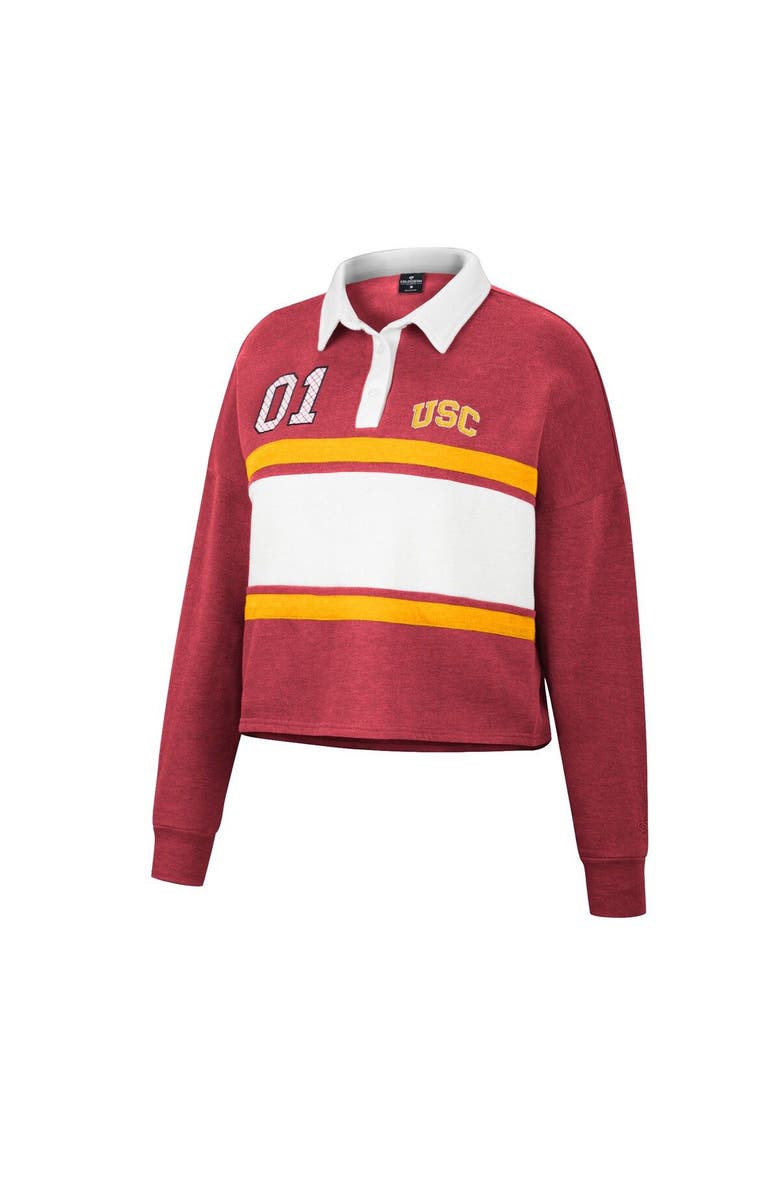 COLOSSEUM Women's Colosseum Cardinal USC Trojans I Love My Job Rugby Long Sleeve Shirt, Alternate, color, 
