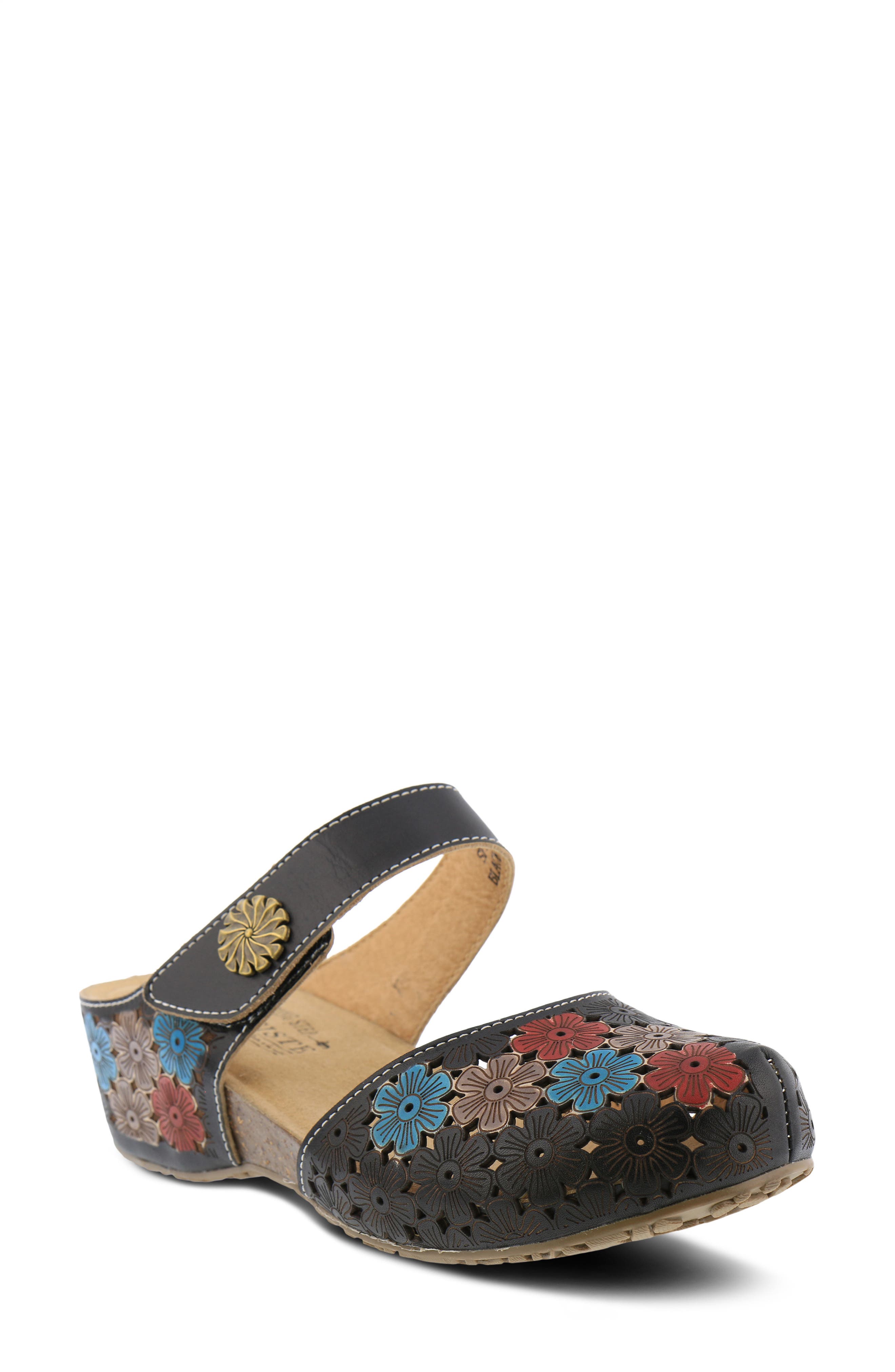 L'Artiste by Spring Step L'Artiste Spikey Wedge Mule, Main, color, 