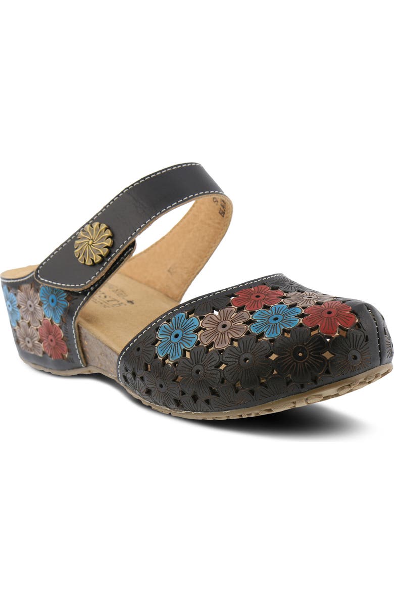 L'Artiste by Spring Step L'Artiste Spikey Wedge Mule, Main, color,